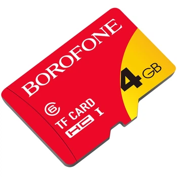 Карта пам'яті BOROFONE MicroSD 4GB Class 6 універсальний носій інформації Червоно-Жовтий
