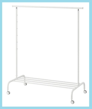 Вешалка для одежды IKEA Белая 111×51×126–175 см