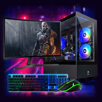 Ігровий комп'ютер "MiXzo Fusion1660" | GeForce GTX1660 Super 6GB | Intel i7 6800K | SSD M.2 | Wi-Fi | WIN11 | Монітор LED IPS 24" | Ігровий набір