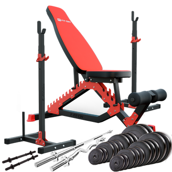 Силовий набір Fit-On FN01 + штанга та гантелі 110кг