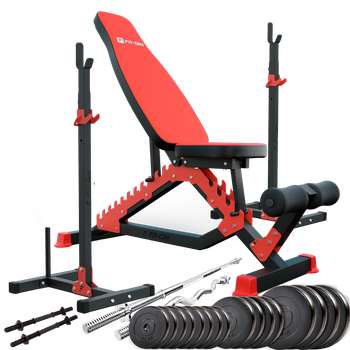 Силовий набір Fit-On FN01 + штанга та гантелі 100кг