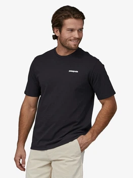 Футболка длинная мужская Patagonia 38504-BLK L Черная (800070265818)
