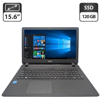 Ноутбук Acer Aspire ES1-533 / 15.6" (1366x768) TN / Intel Pentium N4200 (4 ядра по 1.1 - 2.5 GHz) / 8 GB DDR3 / 120 GB SSD / Intel HD Graphics 505 / WebCam б/у