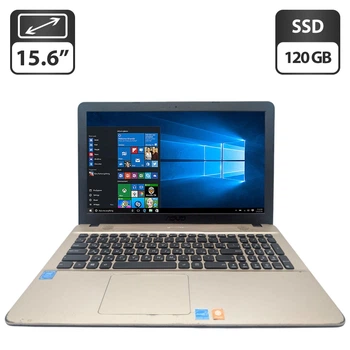 Ноутбук Asus X541N / 15.6" (1366x768) TN / Intel Pentium N4200 (4 ядра по 1.1 - 2.5 GHz) / 4 GB DDR3 / 120 GB SSD / Intel HD Graphics 505 / WebCam б/у