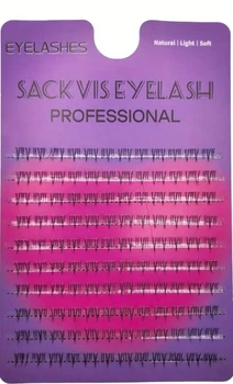 Нижні кластерні накладні вії Sackvis Eyelash Professional для нижньої повіки 120 шт