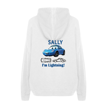 Худі жіноче з принтами ТiШОТКА McQueen & Sally Тачки XL Білий (1033934731)