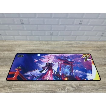 Великий килимок Work Place Shop Anime Genshin Impact Яе Міко 600 x 300 мм