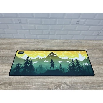 Большой коврик для мышки Work Place Shop Anime Genshin Impact 1200 x 500 мм