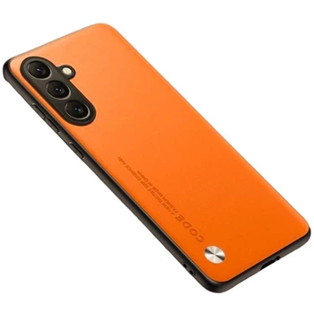 Шкіряний чохол CODE Tactile Experience для Samsung Galaxy A17 4G / 5G із захистом блоку камер orange