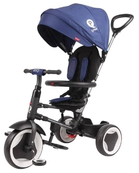 Rowerek trójkołowy Milly Mally Qplay Rito Niebieski 3838 (5061047480052)