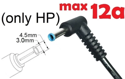 Dc кабель для блока питания 4.5x3.0(2.7)mm (+pin) (12a) (1.2m) (A class) 1 день гар.