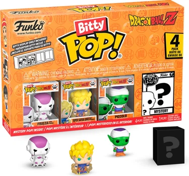 Набір фігурок Funko Bitty Pop Dragon Ball Z-Frieza Super Saiyan Piccolo 4 x 2.3 см 73026 (889698730266)