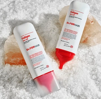 Sea Salt Scaler Пілінг для шкіри голови з частинками солі з мертвого моря Dr.Forhair 300g