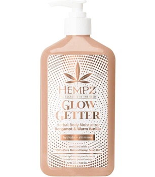 Молочко для тіла з шиммером "Бергамот та Тепла Ваніль" HEMPZ Glow Getter