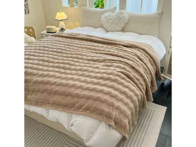 Плед COLORFULHOME 150*200 мікрофібра арт.006-19 бежевий