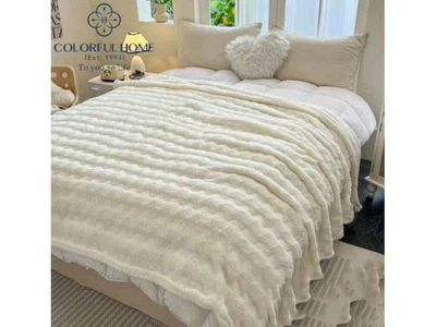 Плед COLORFULHOME 180*200 мікрофібра арт.006-19 молочний