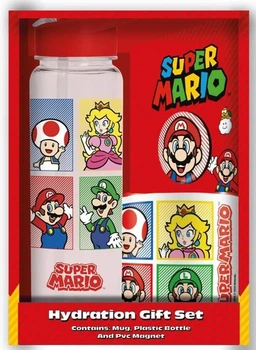 Подарунковий набір Pyramid International Super Mario GP86570 Пляшка Чашка Магніт (5050293865706)