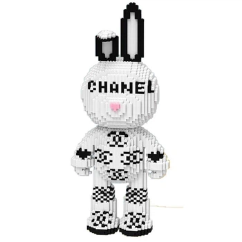 3D конструктор Magic Blocks в виде зайчика Chanel 55 см 3366 деталей (PS7456)