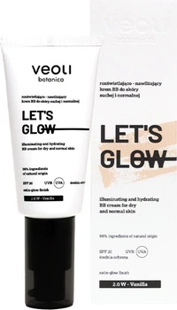 Krem BB Veoli Botanica Let's Glow SPF20 do skory suchej i normalnej 2.0 W Vanilla 30 ml (5907190822397)