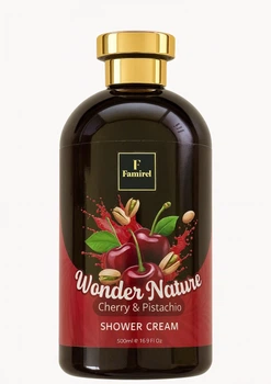 Крем-гель для душу Famirel Wonder Nature Вишня та Фісташка 500мл