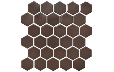 Мозаика H 6005 Hexagon Coffee Brown 295x295x9 Kotto Ceramica