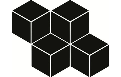 Мозаика Moonlight Nero Romb Hexagon 204x238x6 Paradyz
