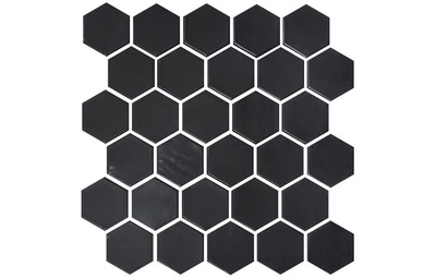 Мозаика H 6021 Hexagon Black MATT 295x295x9 Kotto Ceramica