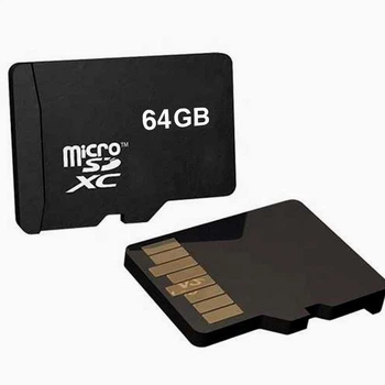 Карта памяти microSD 64GB Черный 15x11x1 мм для телефона и фотоаппарата