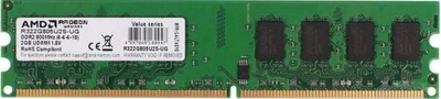 Модуль памяти AMD DDR2-800 2048MB PC2-6400 R3 Value Series (R322G805U2S-UG)