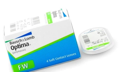 Контактні лінзи Optima оптіма на 3 місяці 8.7 квартальні Bausch & Lomb 1 штука -3.5