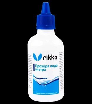 Аквариумная химия Rikka аквариумный кондиционер для воды Прозрачная вода УЛЬТРА 100мл (WT-152)