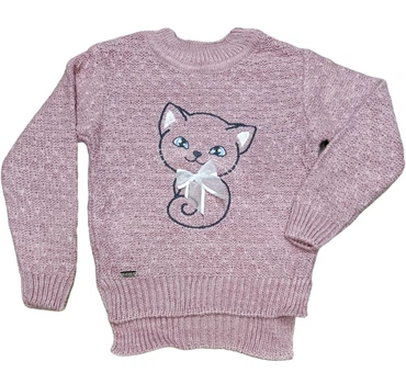 Джемпер вязанный для девочки Кошечка Bembi ДЖ 178 92 см розовый
