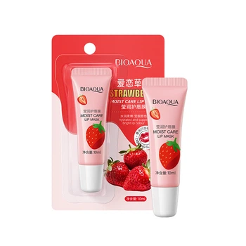 Бальзам маска для губ увлажняющая Bioaqua Blueberry Lip Mask Клубника 10мл