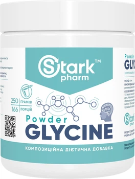 Гліцин Stark Pharm Glycine 250 грамів без смакових добавок (5894)