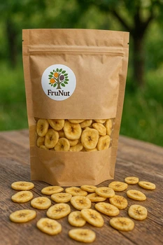 Бананові чіпси, 500 г FruNut