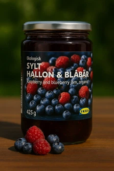 Органічне варення з малини та чорниці Ekologisk SYLT HALLON & BLÅBÄR IKEA