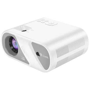 Проектор Hoco DT1 720P ручний фокус, проектор бездротовий, Android, Wi-Fi 2.4G/5G Bluetooth 5.0 з функцією дзеркалювання екрану Білий