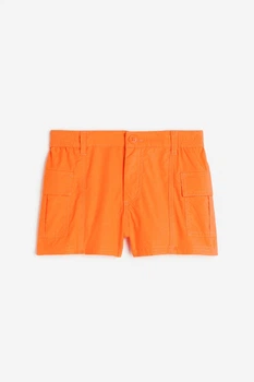 Шорты cargo для девочки H&M Slim fit 1154053-003 140 см (9-10 years) оранжевый