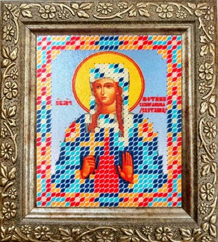 Набор для вышивки бисером ArtWork икона Св. Фотиния (Светлана) НВТ 7054 6х7см з рамкой в комплекте