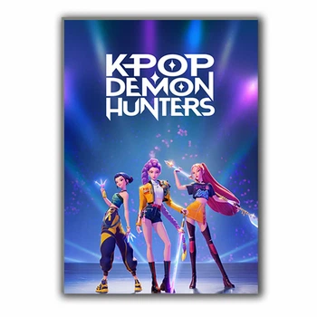 Постер плакат Кейпоп-охотницы на демонов KPop Demon Hunters 42х29 см А3 (poster_0860)