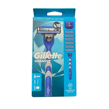 Станок для гоління чоловічий Gillette Mach 3 з 6 змінними картриджами
