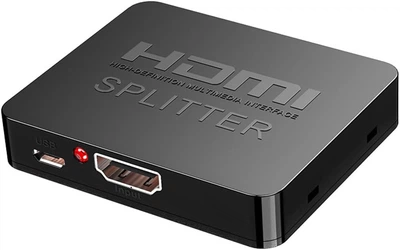 HDMI Спліттер 1 вхід 2 виходи | Підтримка 4K, 3D | Дзеркальне підключення до двох екранів