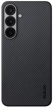 Etui plecki Pitaka Ultra-Slim Case Classic Twill 600D do Samsung Galaxy S25 Black/Grey (KS2501)