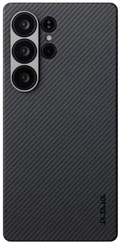 Etui plecki Pitaka Ultra-Slim Case Classic Twill 600D do Samsung Galaxy S25 Ultra Black/Grey (KS2501U)