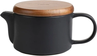 Заварювальний чайник Homla Talosa з кам'яної кераміки Чорний 600 мл (5904183875583)