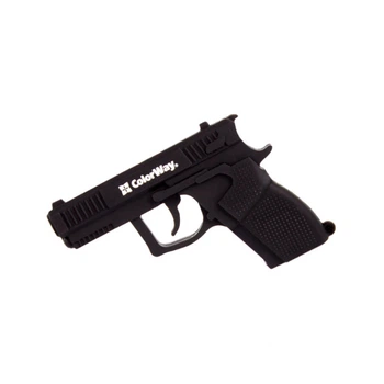 USB флеш накопитель ColorWay Pistol 32 GB 3.0 Black (CW-USBPL32) (340589)