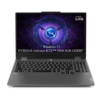 Ноутбук Lenovo LOQ 15IRX10, 15, 6 FHD 1920x1080 IPS 300 ніт 144 Гц, 10- ядерний Intel Core i5- 13450HX, 48 ГБ DDR5, 256 ГБ SSD m2 PCIe, 1 ТБ SSD m2 PCIe, NVIDIA GeForce RTX 5060 8 ГБ GDDR7, Windows 11 Home, 2, 40 кг Luna Gray