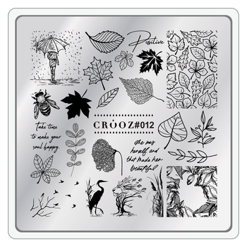 Пластина для стемпінгу Crooz №12 "Осінь"