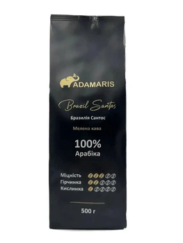 Молотый кофе собственного производства Adamaris Бразилия Сантос 500 г