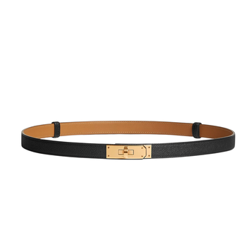 Ремень HERMES Kelly 18, черный/золото